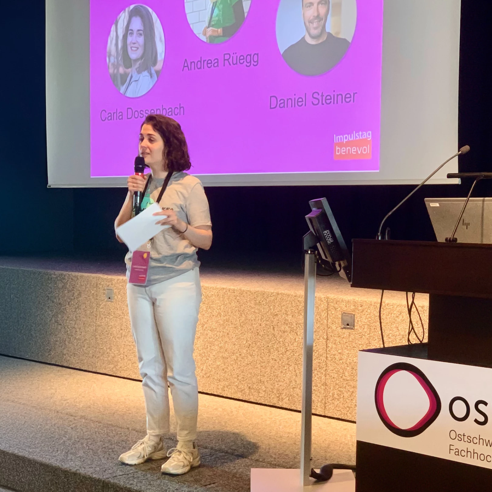 benevol Impulstag 2025 | Impressionen mit Referierenden, Workshops und aufmerksamem Publikum an der OST – Ostschweizer Fachhochschule.