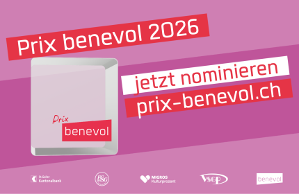 Prix benevol 2026 - Anerkennung f&uuml;r freiwilliges Engagement