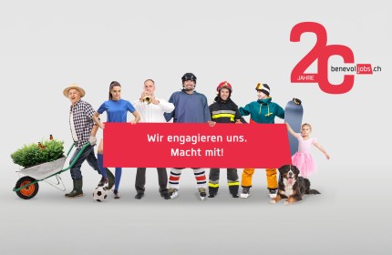 benevol-jobs.ch | Wir engagieren uns | 20 Jahre Jubiläum
