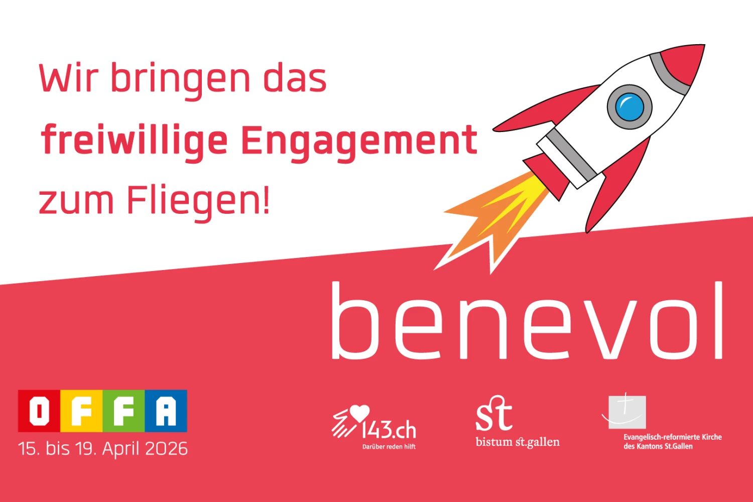 benevol an der OFFA vom 15.04.2026 bis 19.04.2026